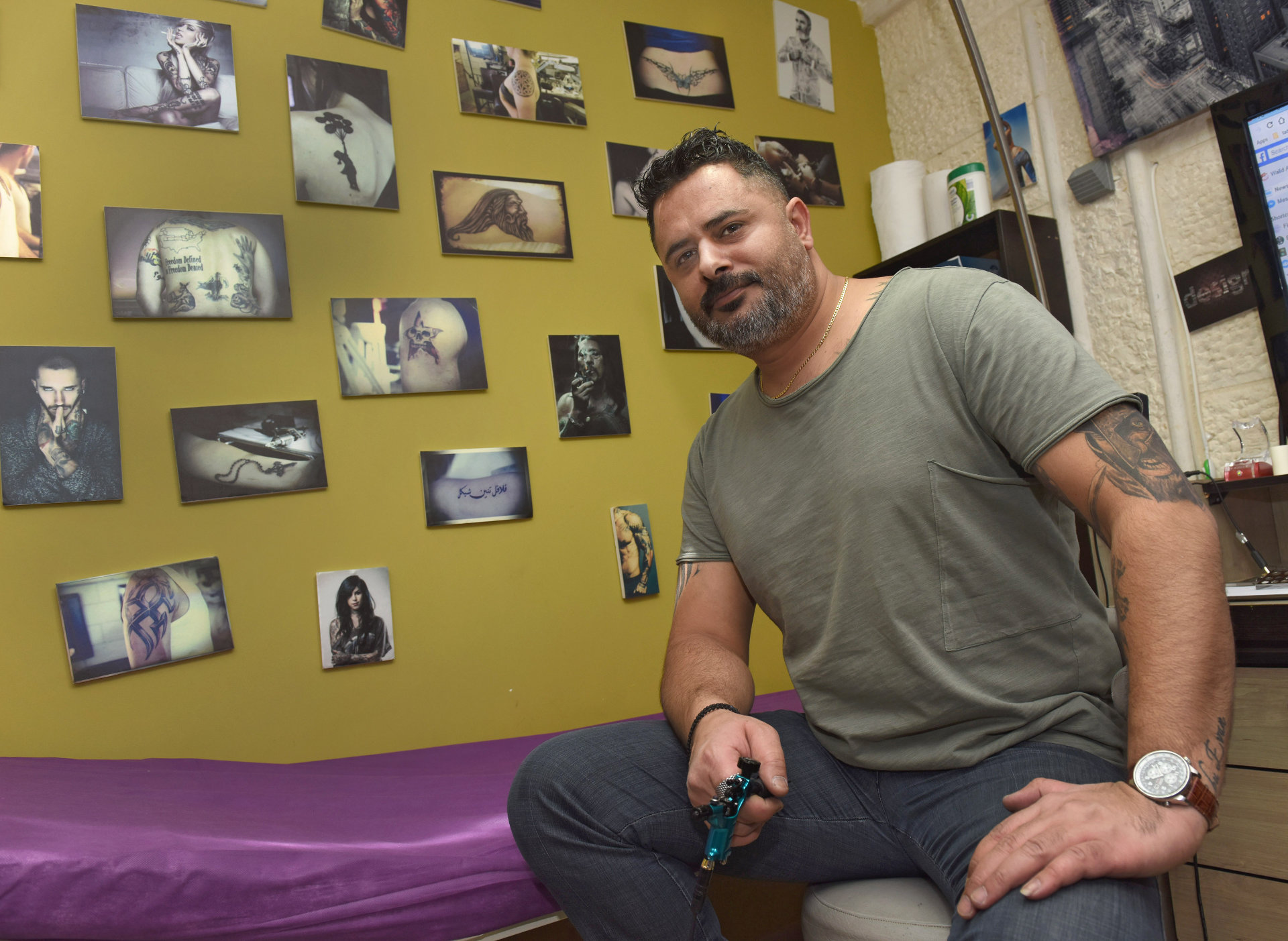 Walid Ayash ist Tätowierer in Bethlehem