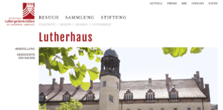 Weltkulturerbe: Luthergedenkstätten mit neuem Online-Auftritt
