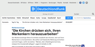 „Die Kirchen drücken sich, ihren Markenkern herauszuarbeiten“ (dlf)