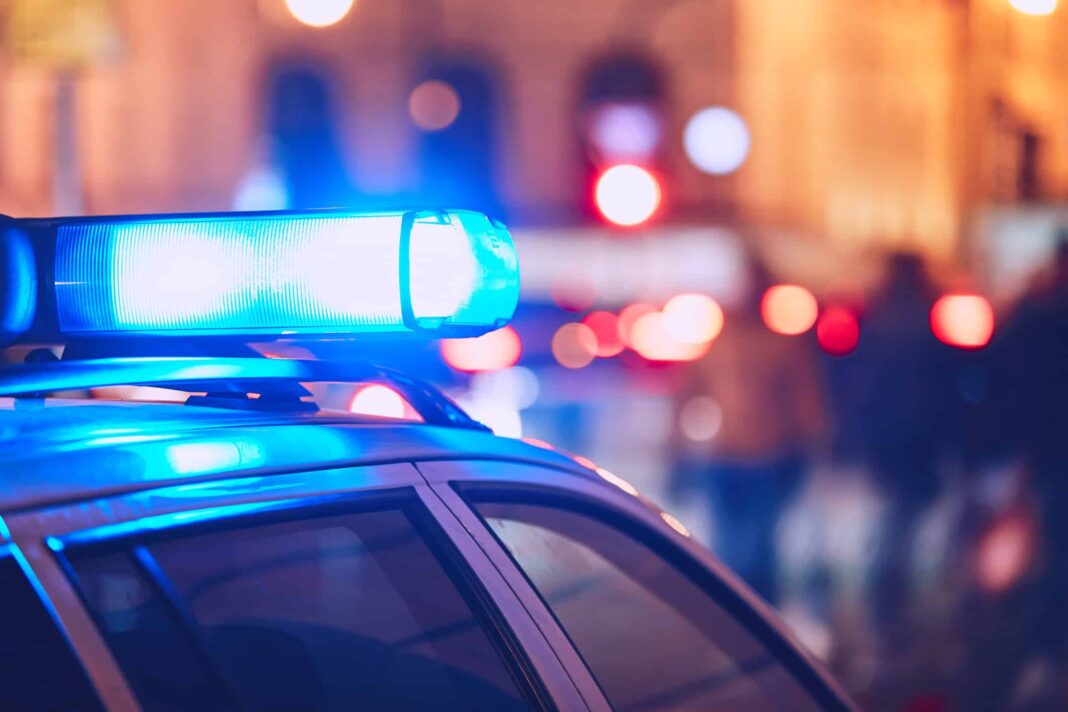 Blaulicht auf einem Polizeiauto