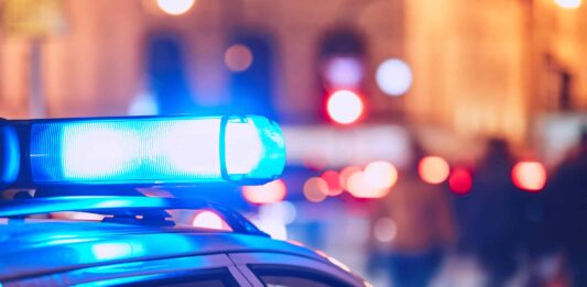 Blaulicht auf einem Polizeiauto