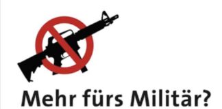 Ökumenische Aktion: „Mehr fürs Militär? Nicht mit uns!“