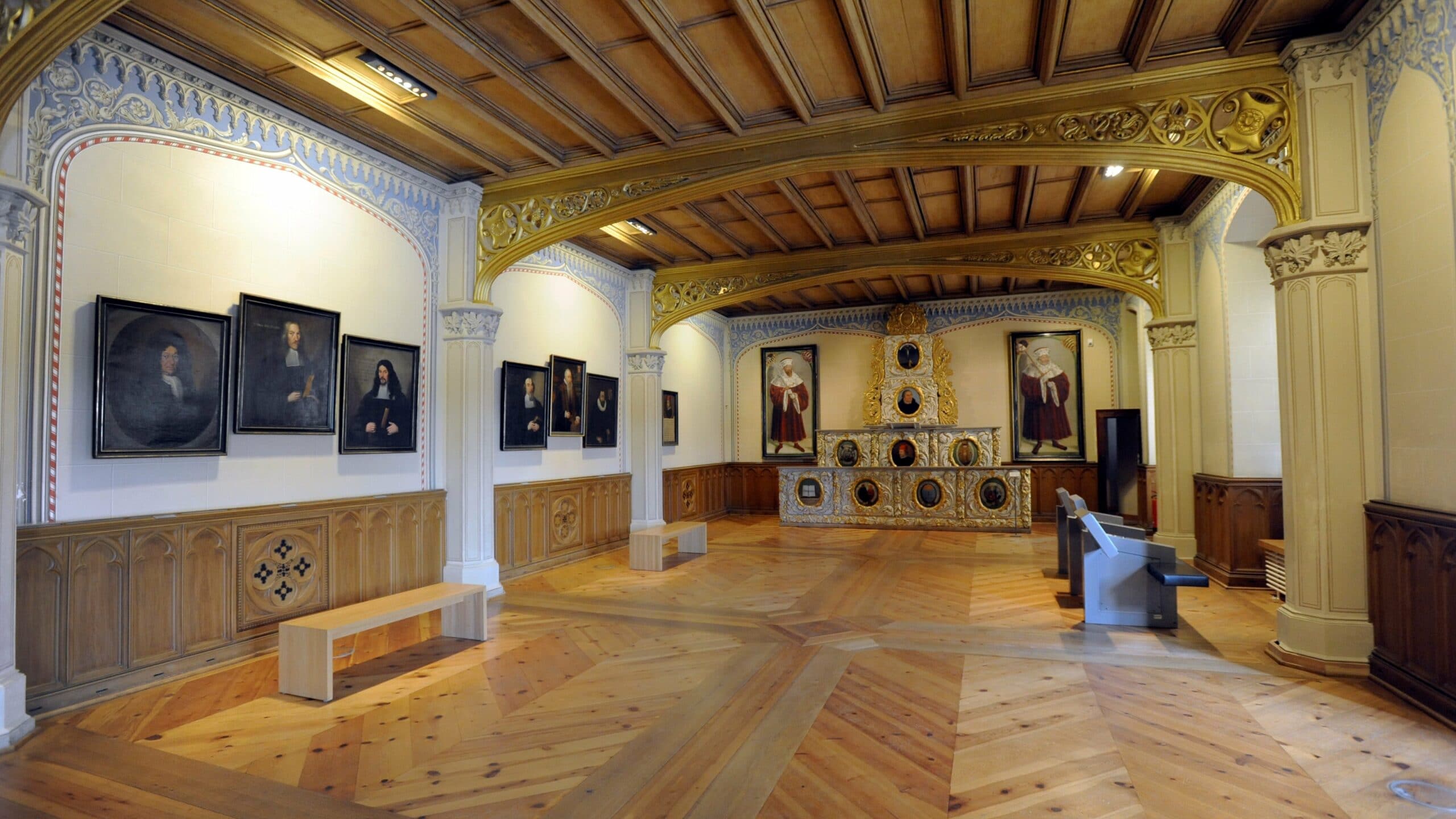 Der große Hörsaal im Lutherhaus in Wittenberg.