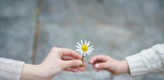Mutter Tochter Blume Segen