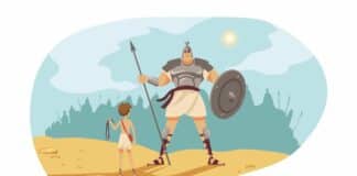David war kein kleiner Hirtenjunge David gegen Goliat Bibel
