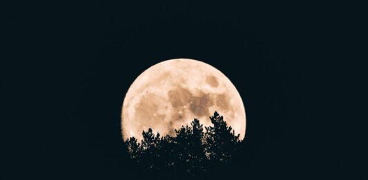 Vollmond Dunkelheit Nacht Aberglaube Hexen