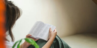 Bibellesen – die Umfrage Frau liest in der Bibel