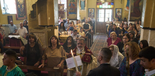Orthodoxer Gottesdienst in Taybeh