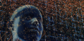 Predigen mit Künstlicher Intelligenz Stilisierter KI-Kopf eines Sprachmodells