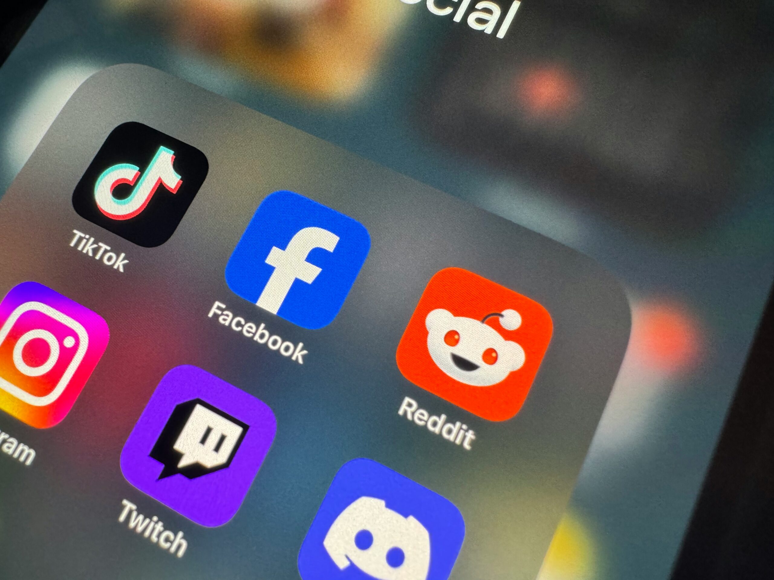 Social Media Apps auf dem Handy