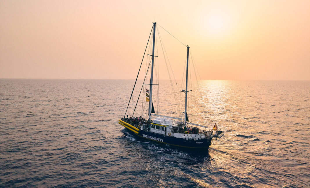 Segelboot Humanity 2 im Einsatz